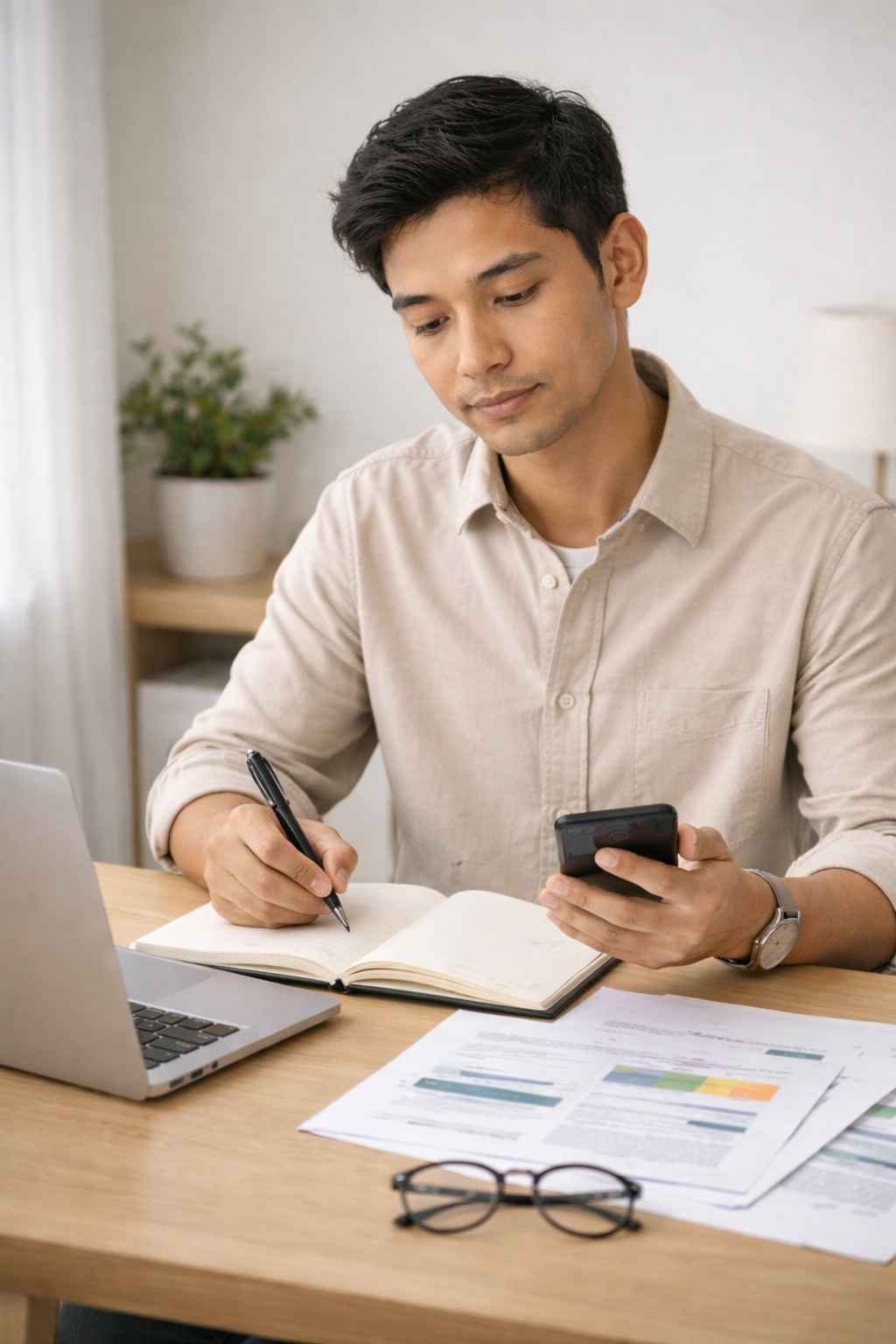 Étudiant prenant des notes pendant la phase d’attente Parcoursup IFSI que-faire-pendant-attente-parcoursup-ifsi