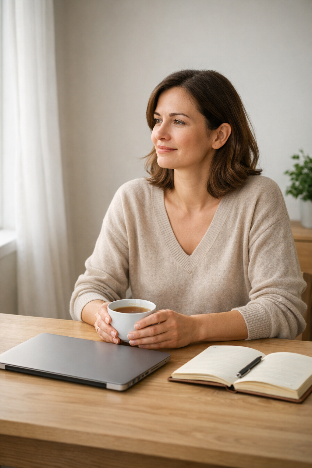 Femme adulte au bureau après avoir suivi sa procédure Parcoursup IFSI faq-liste-attente-parcoursup-ifsi
