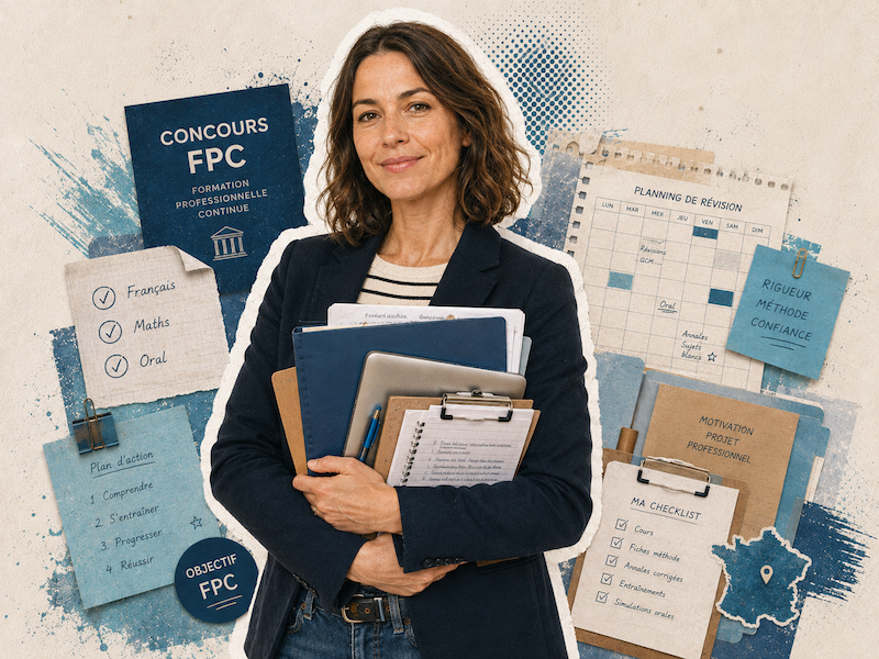 Candidate en reconversion préparant la sélection IFSI par la voie FPC
