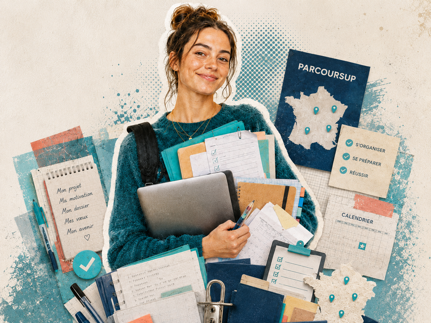 Candidate préparant sa candidature Parcoursup pour entrer en IFSI